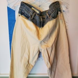 GAP dip bleached jeans